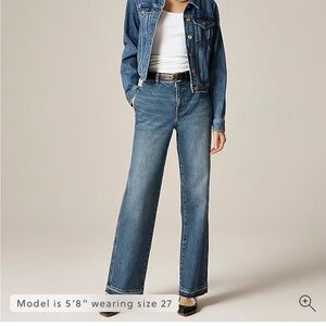 NWT J. Crew full-length slim-wide trouser jean